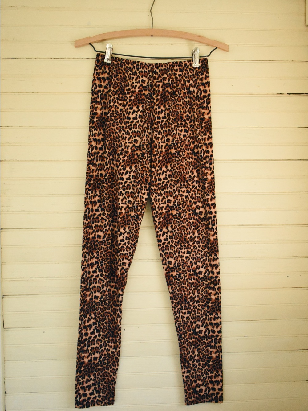 Brown Leopard Print Leggings | Size S | Loungewear